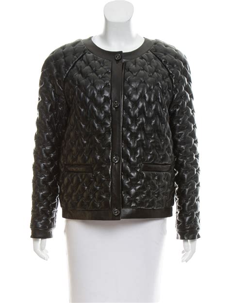 chanel jacke schwarz|chanel leather jacket.